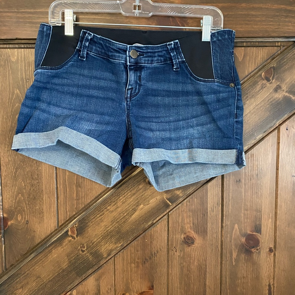 Isabel Maternity MIDI short jean shorts